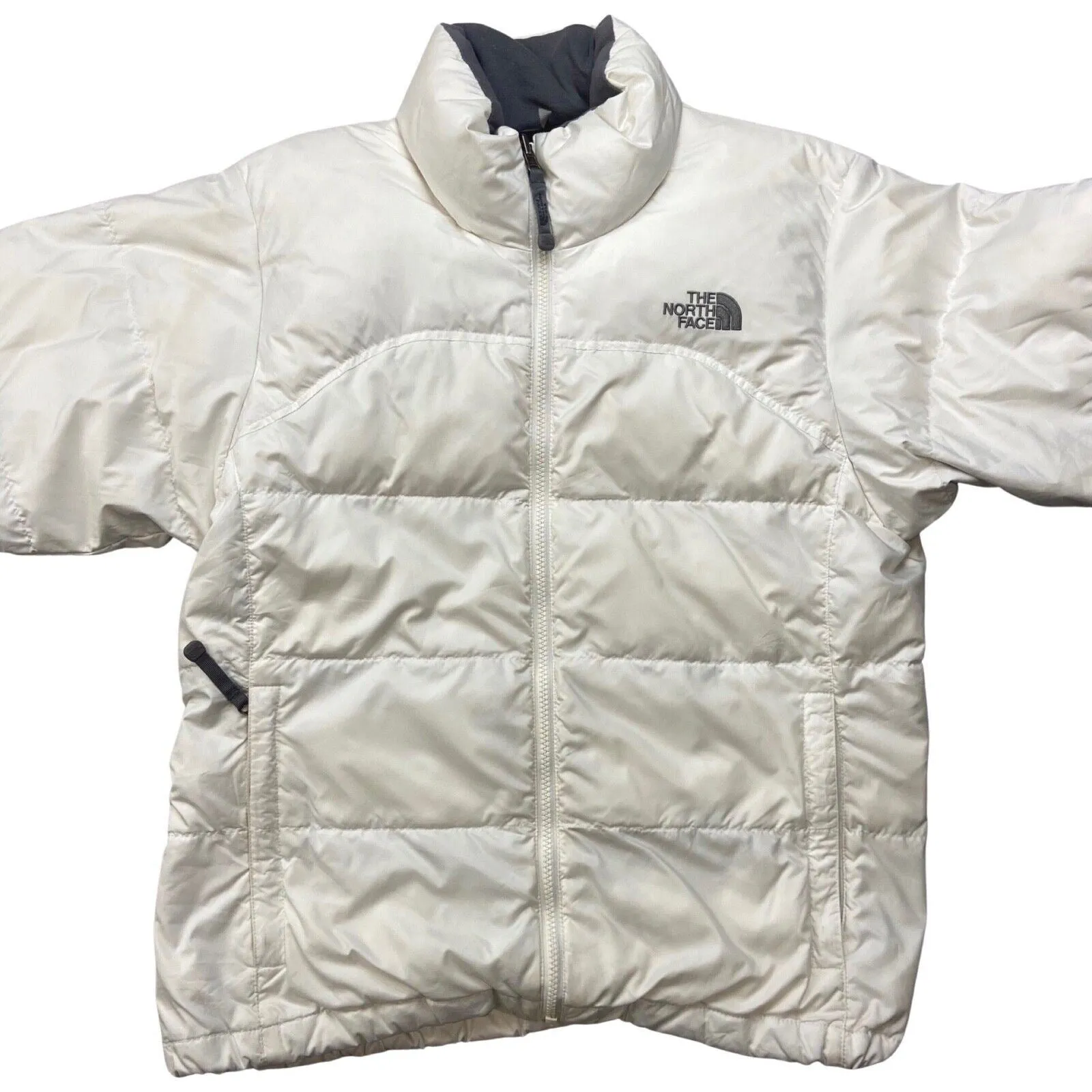 2000s White North Face 700 Womens Puffer Jacket Medium