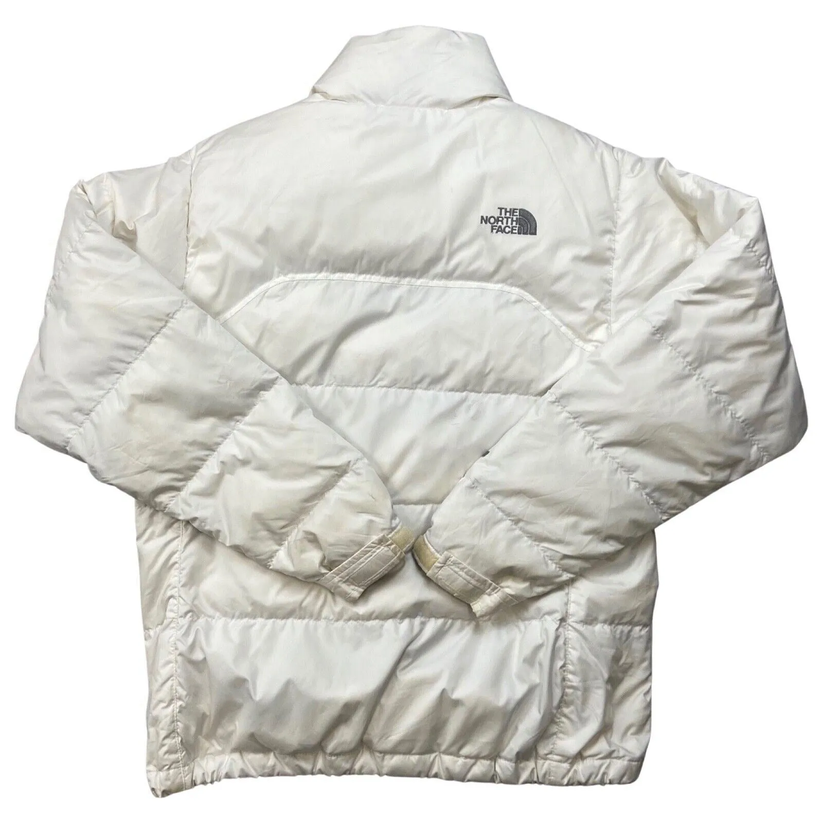 2000s White North Face 700 Womens Puffer Jacket Medium