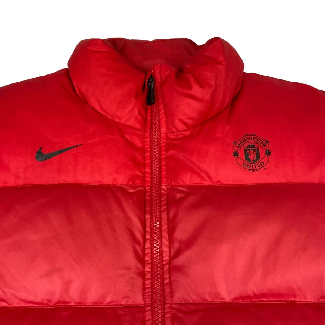 2012 Red Nike Puffer Jacket Manchester United M