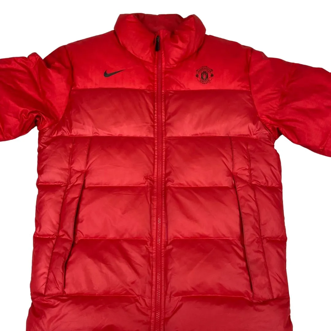 2012 Red Nike Puffer Jacket Manchester United M