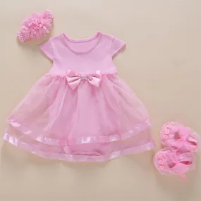 2019 Baby Girls Lace Pink Classic Dress Set (0-2years) FLASH SALE [Over 50% OFFf   Free Shipping]