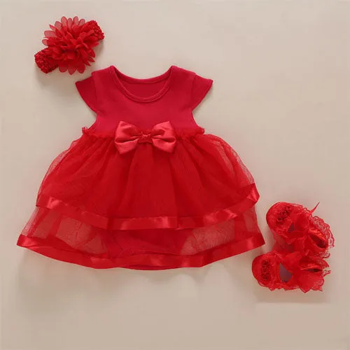 2019 Baby Girls Lace Red Classic Dress Set (0-2years) FLASH SALE [Over 50% OFF   Free Shipping]