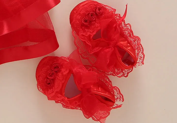 2019 Baby Girls Lace Red Sleeve Floral Dress Set (0-2years) FLASH SALE [Over 50% OFF   Free Shipping]
