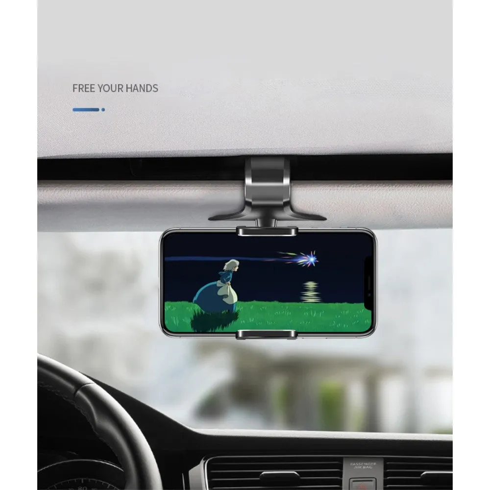 3 in 1 Car GPS Smartphone Holder: Dashboard / Visor Clamp   AC Grid Clip for BlackBerry 9930 Bold, Dakota - Black