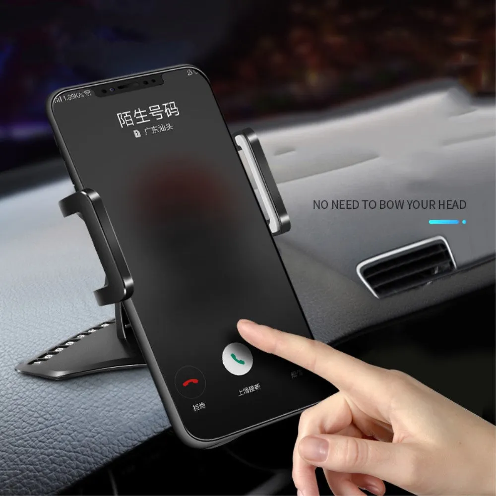 3 in 1 Car GPS Smartphone Holder: Dashboard / Visor Clamp   AC Grid Clip for BlackBerry 9930 Bold, Dakota - Black