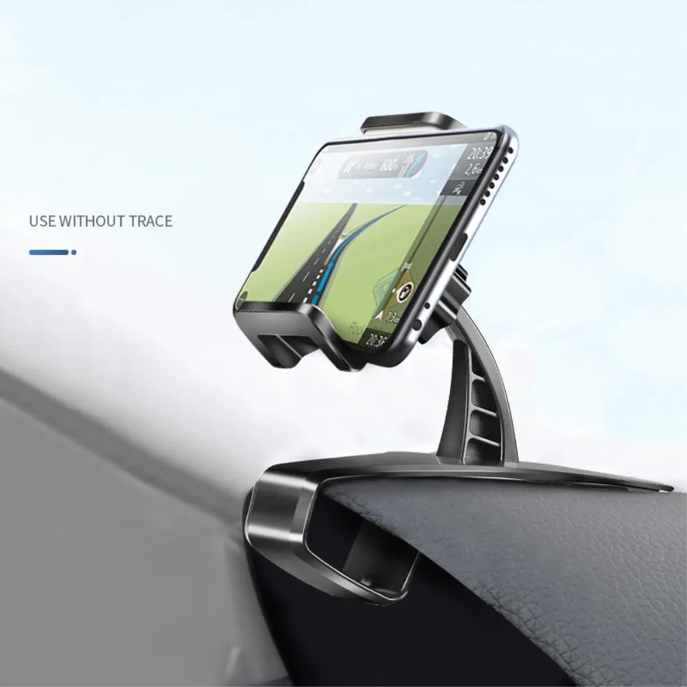 3 in 1 Car GPS Smartphone Holder: Dashboard / Visor Clamp   AC Grid Clip for BlackBerry 9930 Bold, Dakota - Black