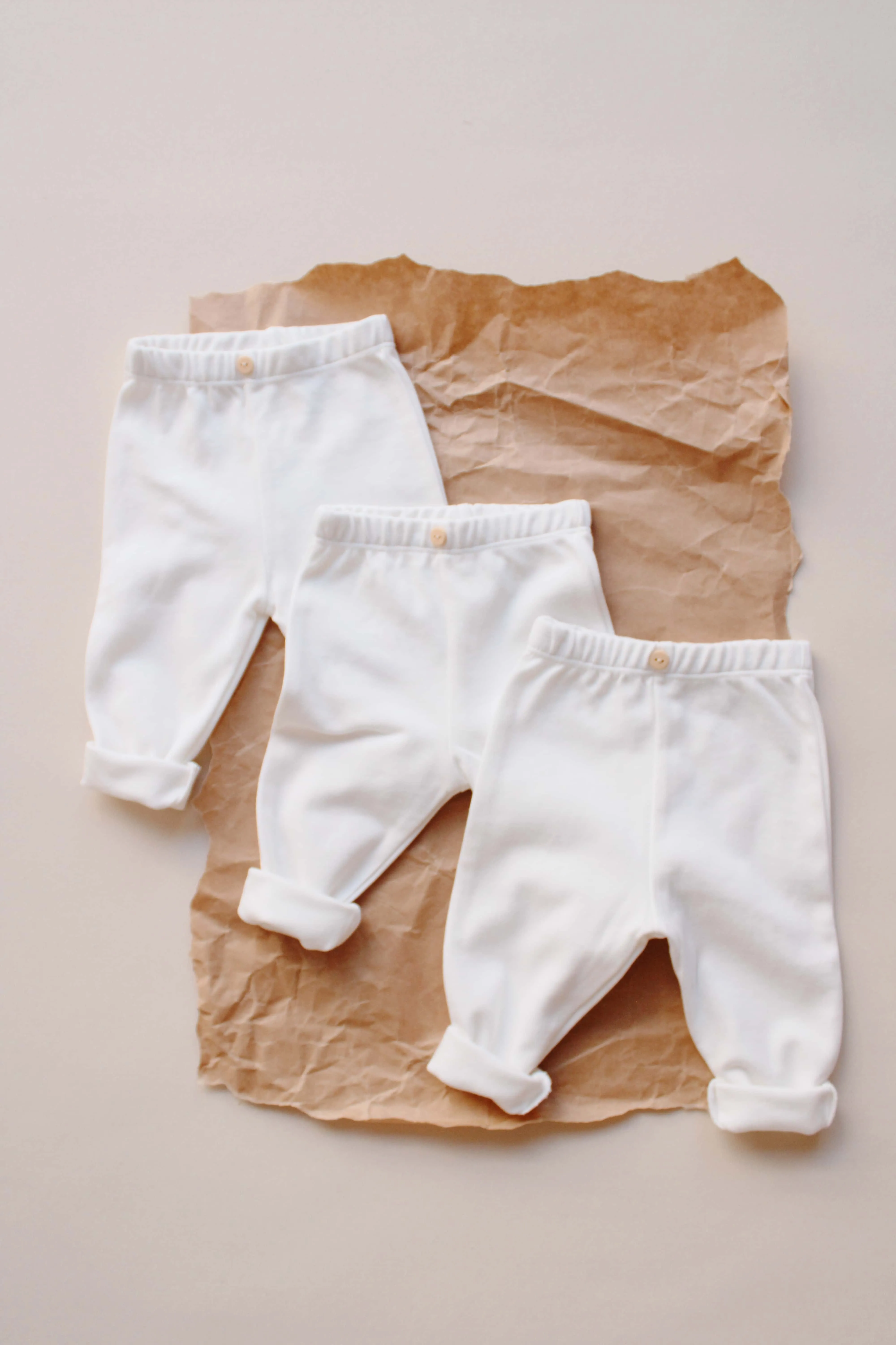 3 Piece White Pants Set