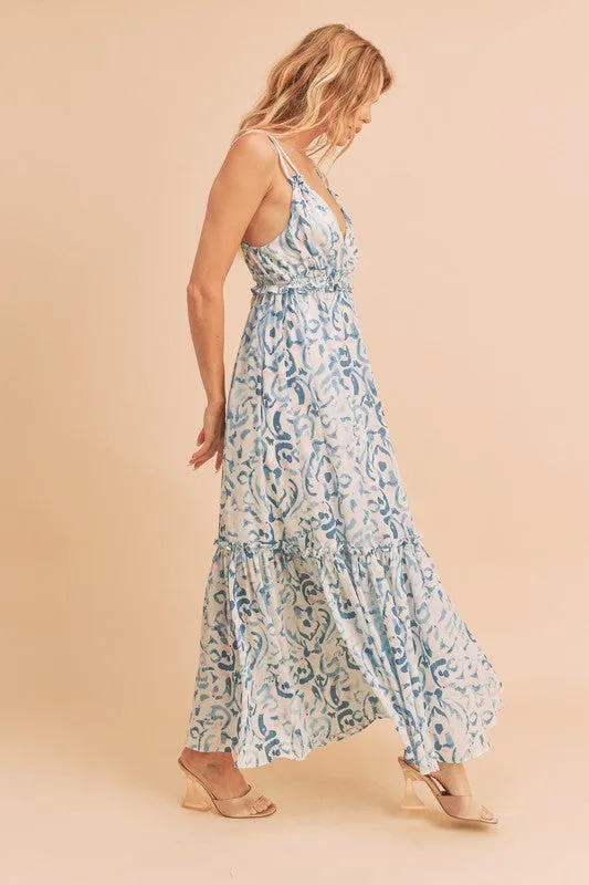 Aemi   Co Davia Floral Tiered Sun Maxi Dress