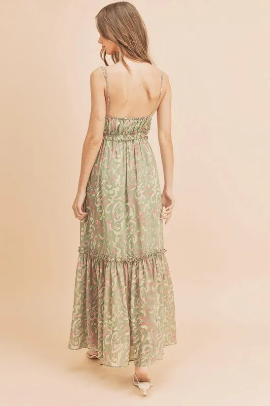 Aemi   Co Davia Floral Tiered Sun Maxi Dress
