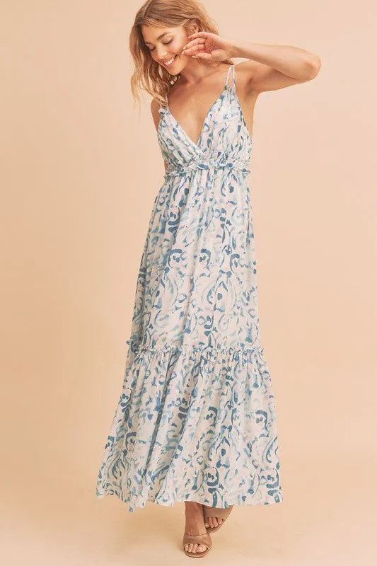 Aemi   Co Davia Floral Tiered Sun Maxi Dress
