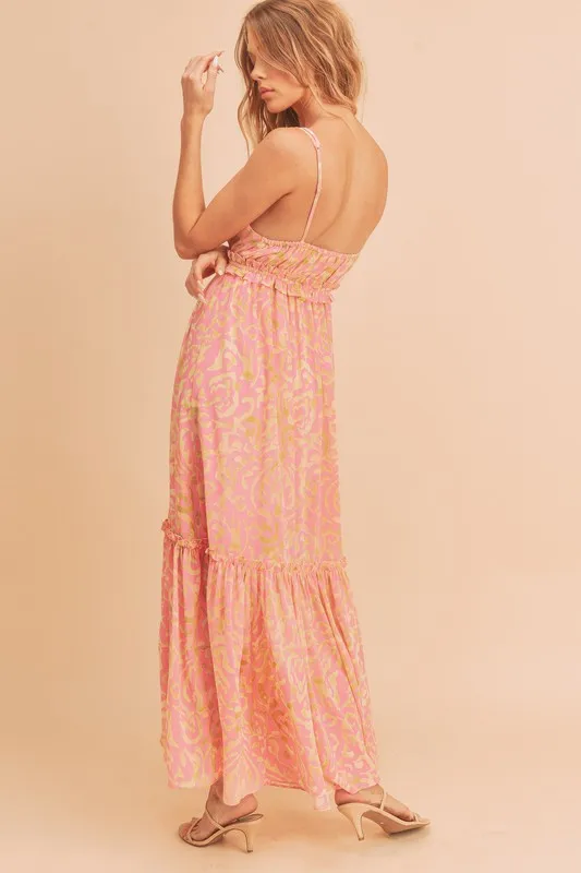 Aemi   Co Davia Floral Tiered Sun Maxi Dress