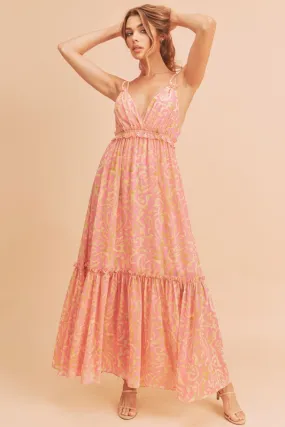 Aemi   Co Davia Floral Tiered Sun Maxi Dress