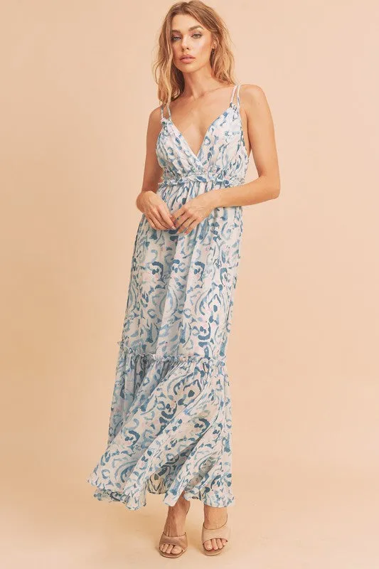 Aemi   Co Davia Floral Tiered Sun Maxi Dress
