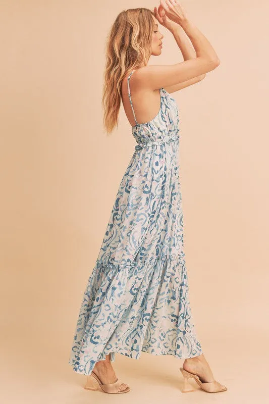 Aemi   Co Davia Floral Tiered Sun Maxi Dress