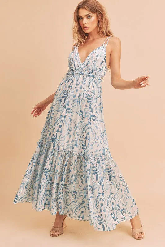 Aemi   Co Davia Floral Tiered Sun Maxi Dress