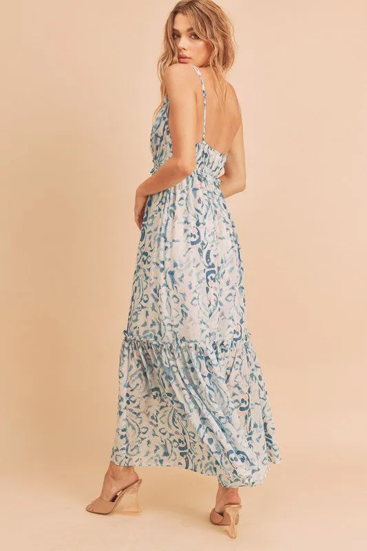 Aemi   Co Davia Floral Tiered Sun Maxi Dress