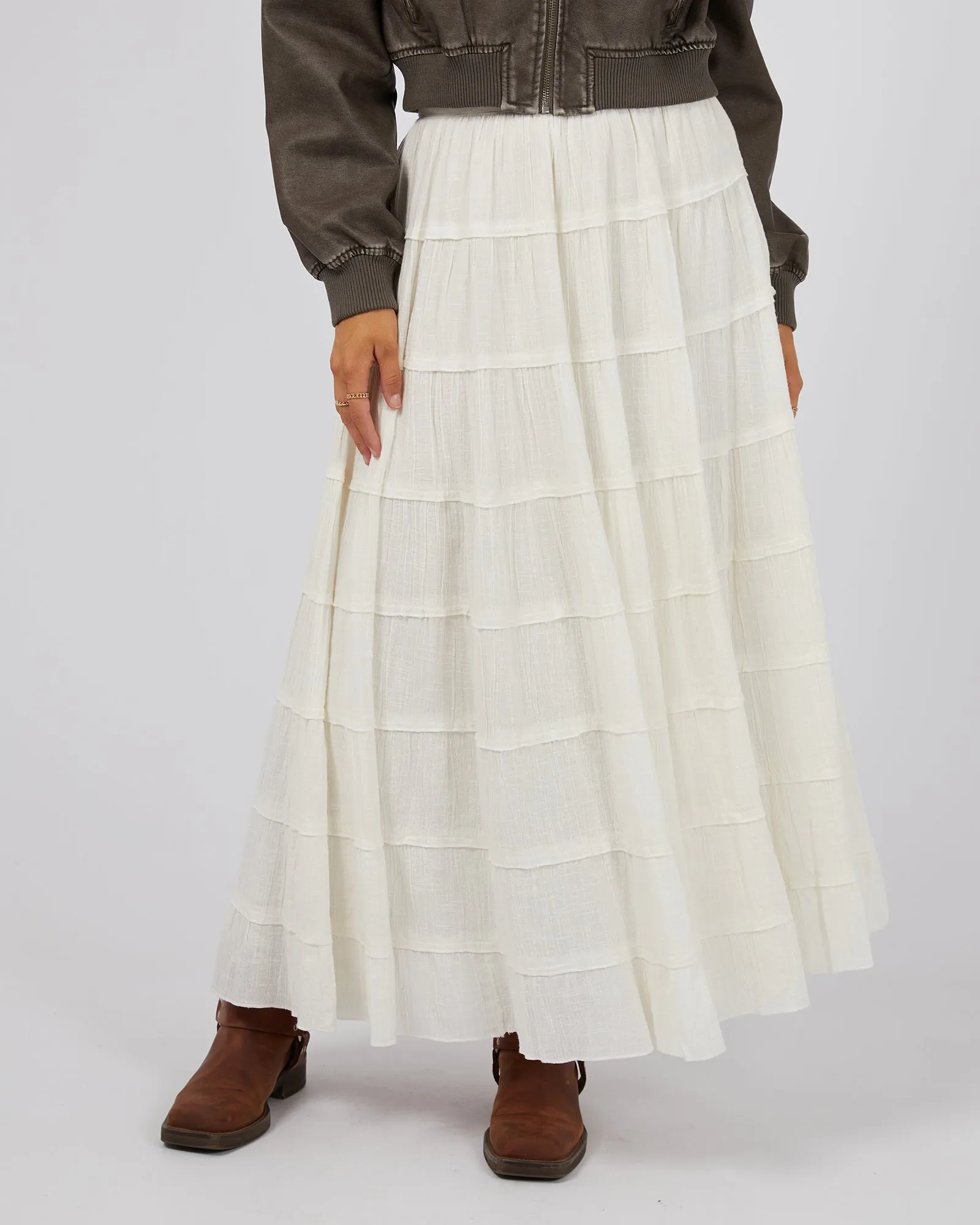 All About Eve Paloma Maxi Skirt Vintage White