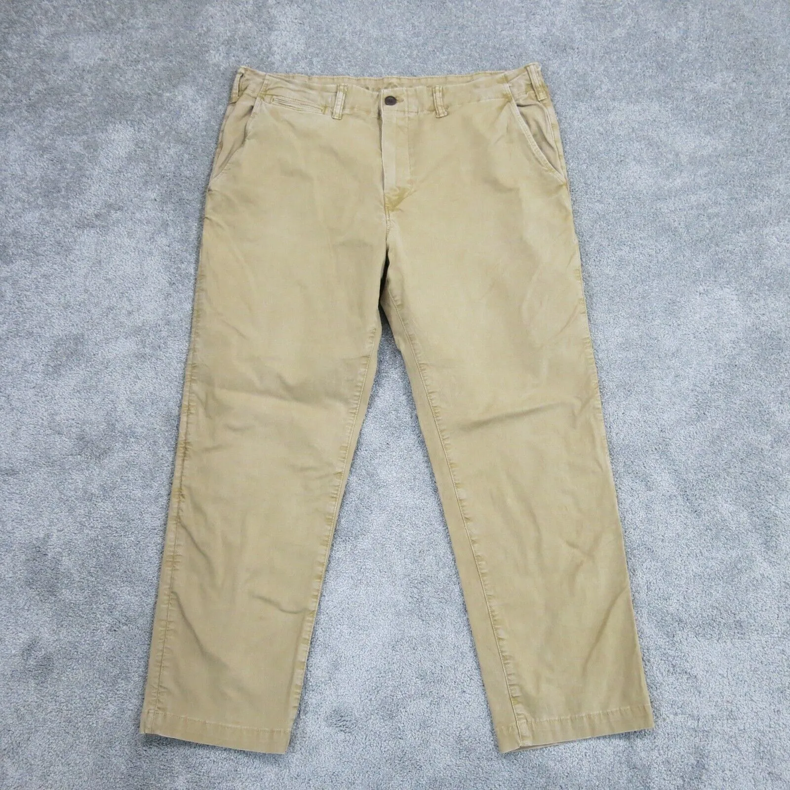 American Eagle Mens Chino Pants Straight Leg High Rise Camel Brown Size W38XL30