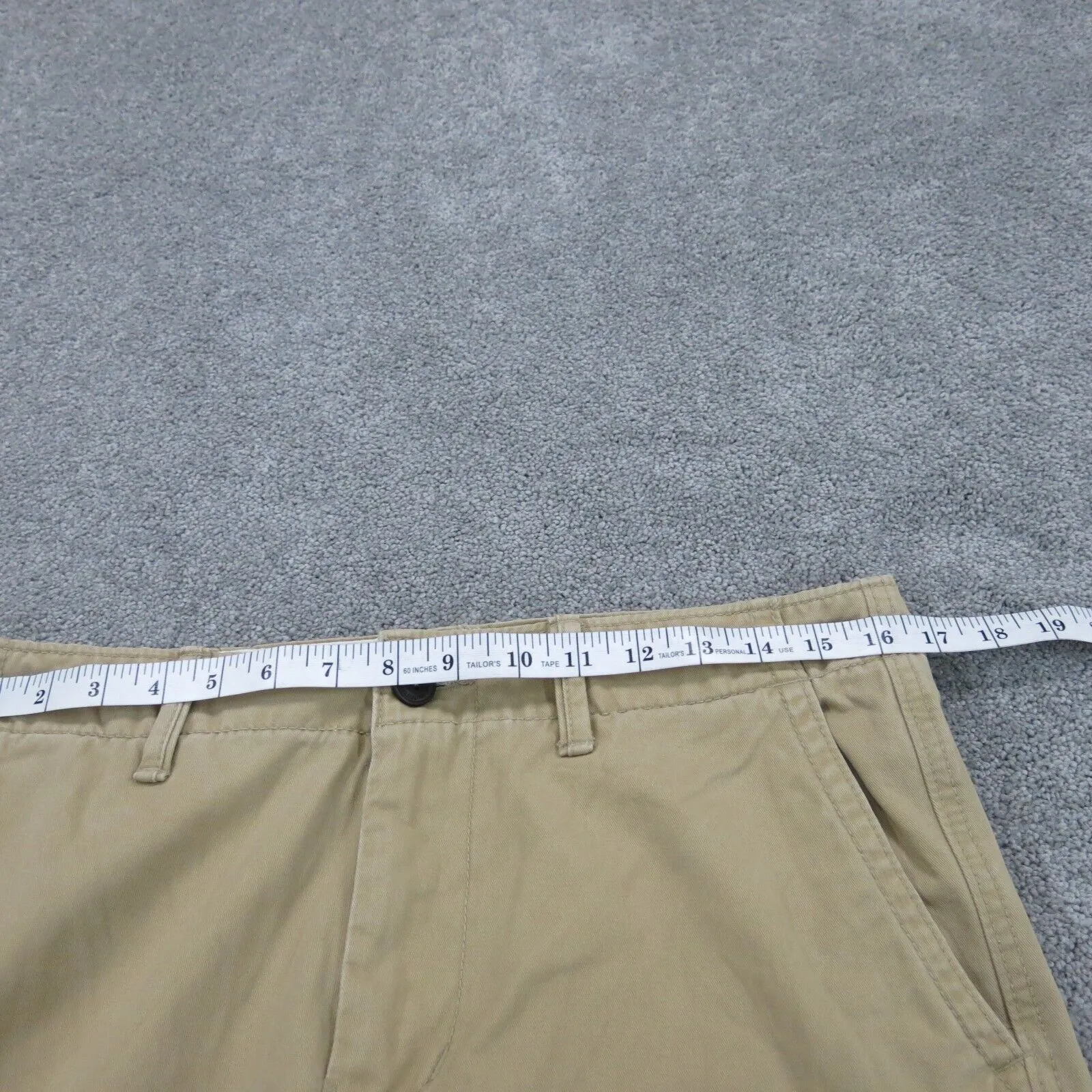 American Eagle Mens Chino Pants Straight Leg Stretch Mid Rise Tan Size W32XL34