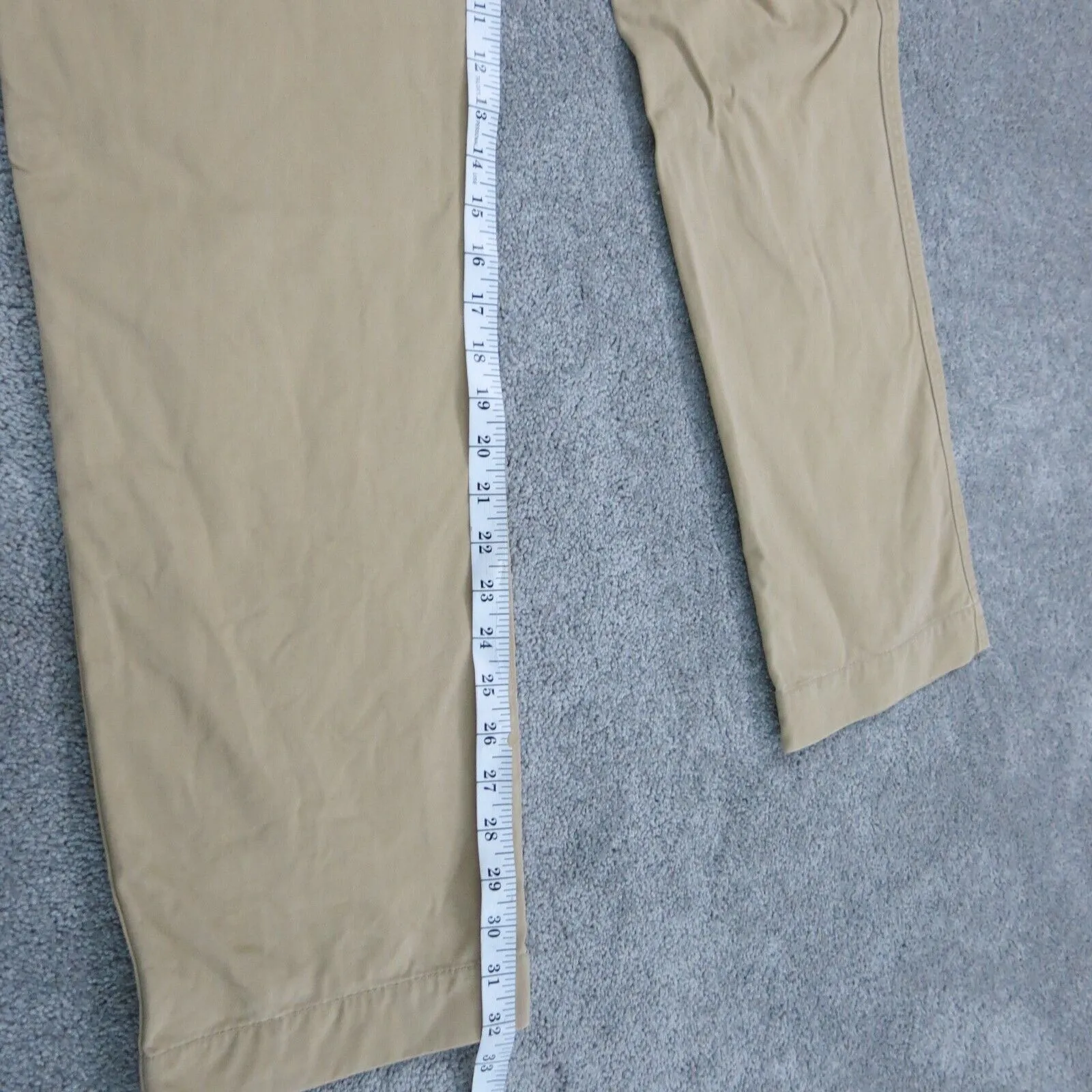 American Eagle Mens Chino Pants Straight Leg Stretch Mid Rise Tan Size W32XL34