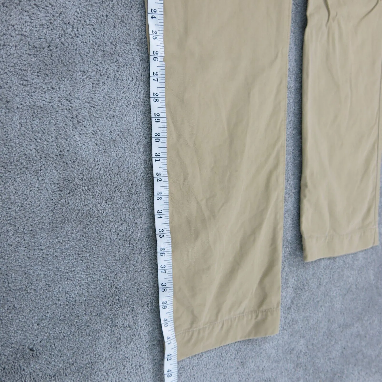 American Eagle Mens Chino Pants Straight Leg Stretch Mid Rise Tan Size W32XL34