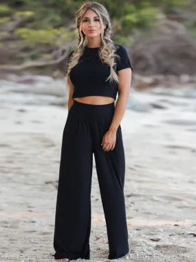 *APP EXCLUSIVE* Crop Top and Wide Leg Pants Set