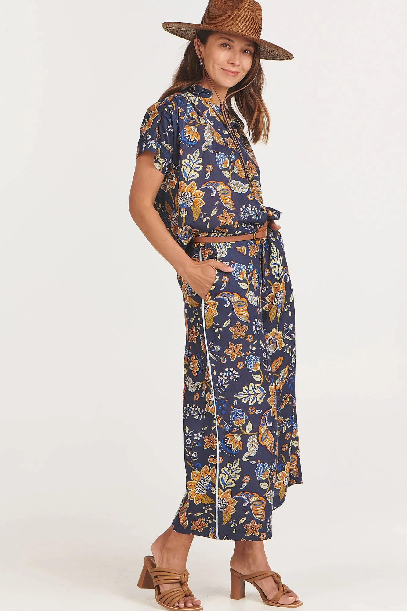 Arlo Pants Indigo Chintz