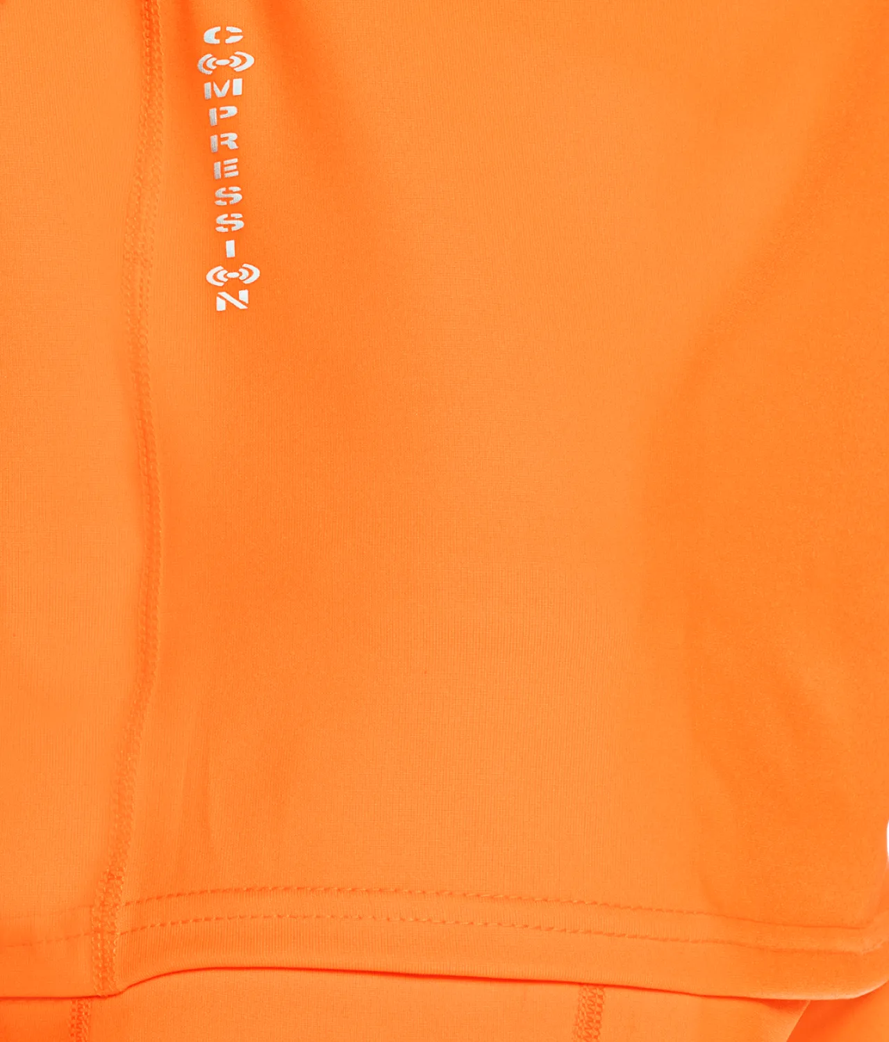Born Tough Mock Neck Sleeveless Base Layer Bodybuilding Shirt For Men Orange