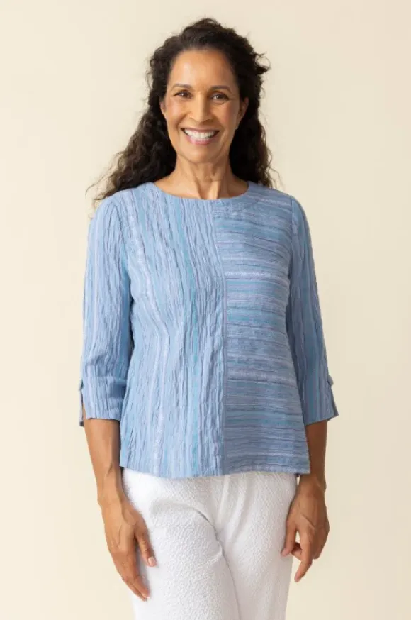 Boya Weave Button Back Pullover