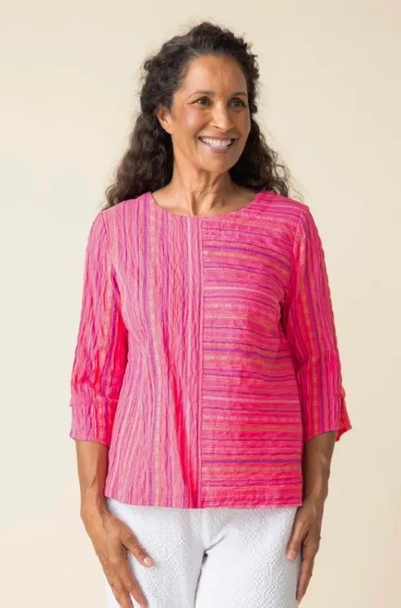 Boya Weave Button Back Pullover