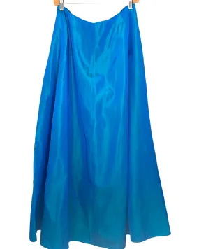 Bright Winter Peacock Shimmer Maxi Skirt