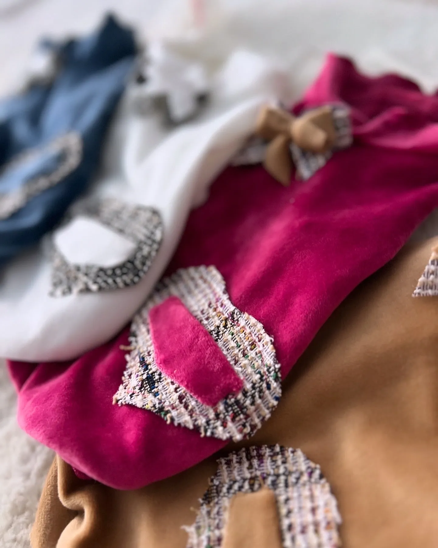 Ciniglia Sweatshirt Tweed Fuxia