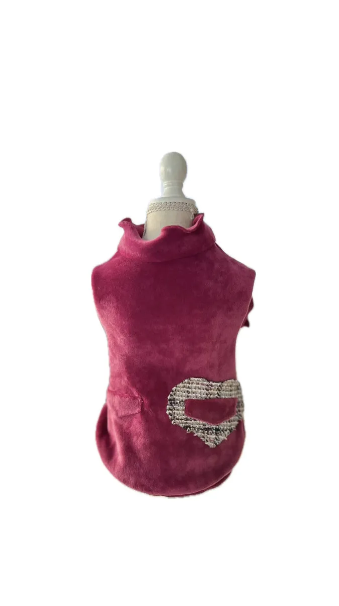 Ciniglia Sweatshirt Tweed Fuxia
