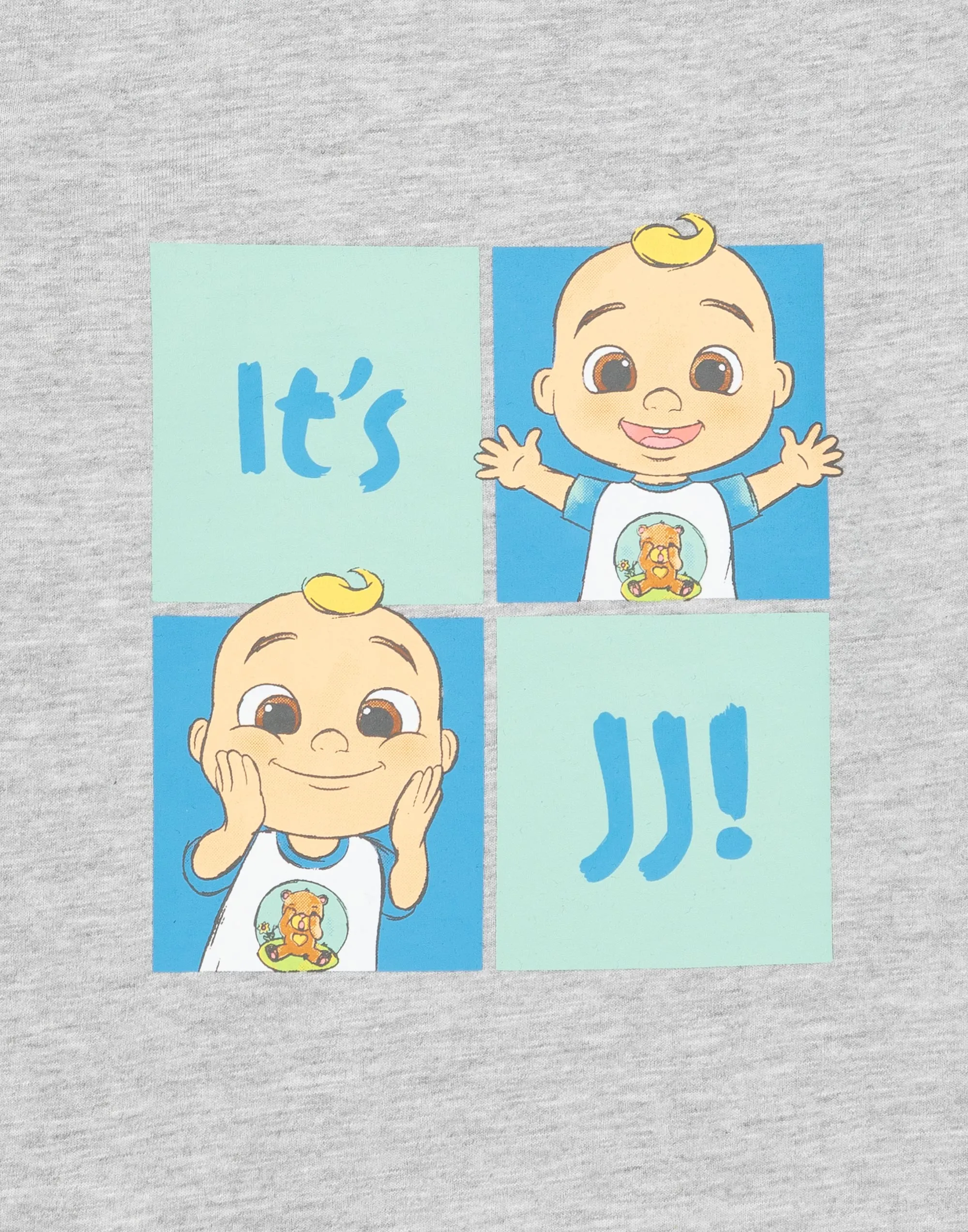 Cocomelon Boys Grey Long Sleeve T-Shirt