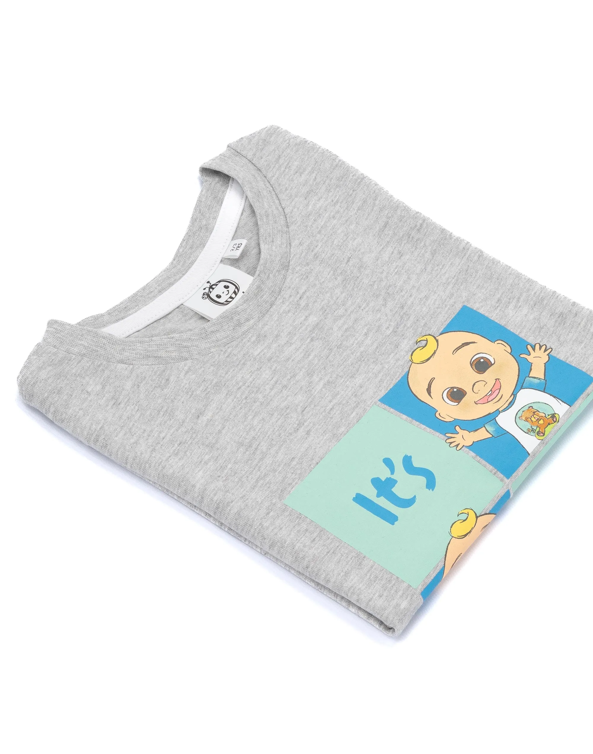 Cocomelon Boys Grey Long Sleeve T-Shirt