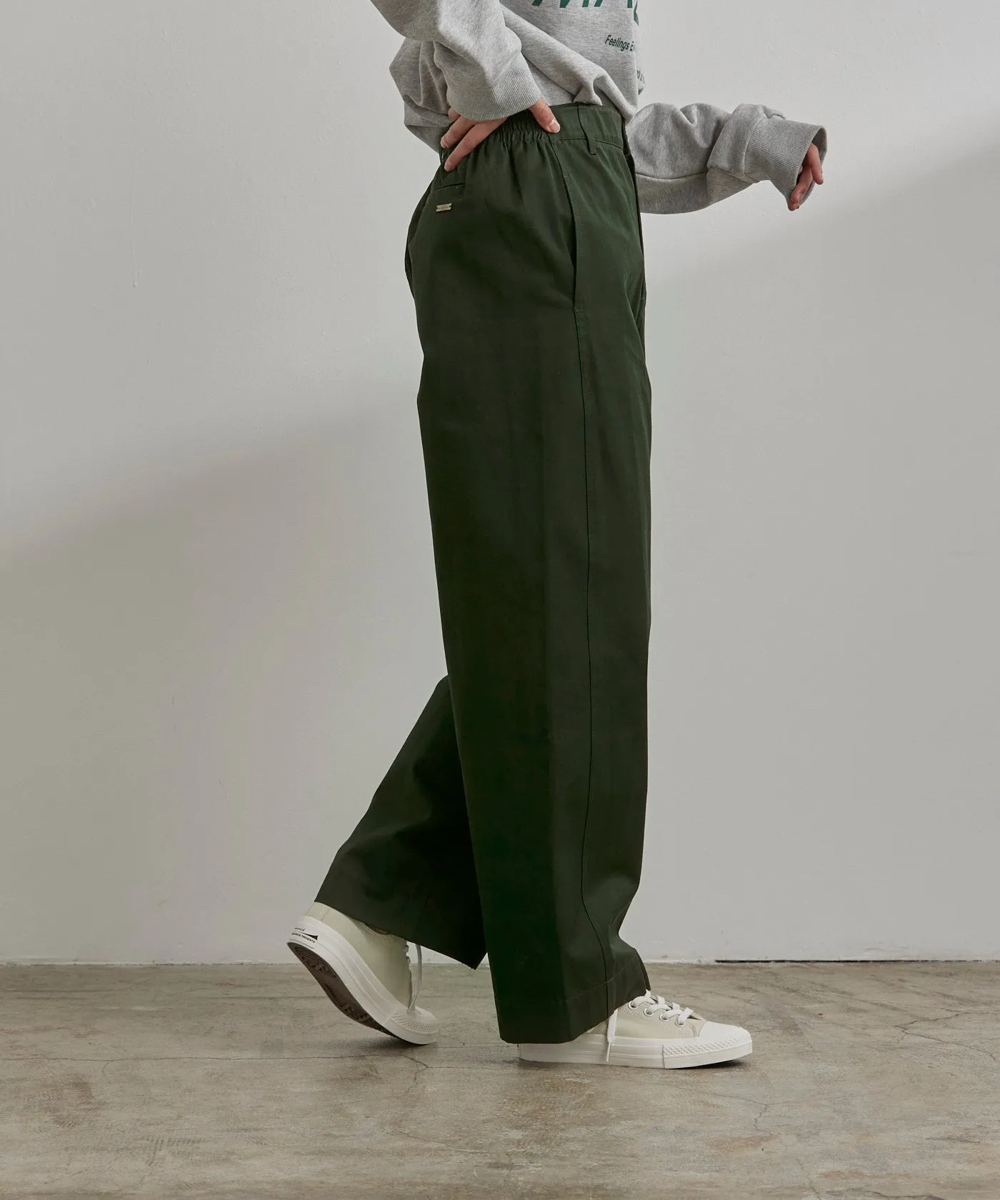 Cotton Chino Pants - Khaki