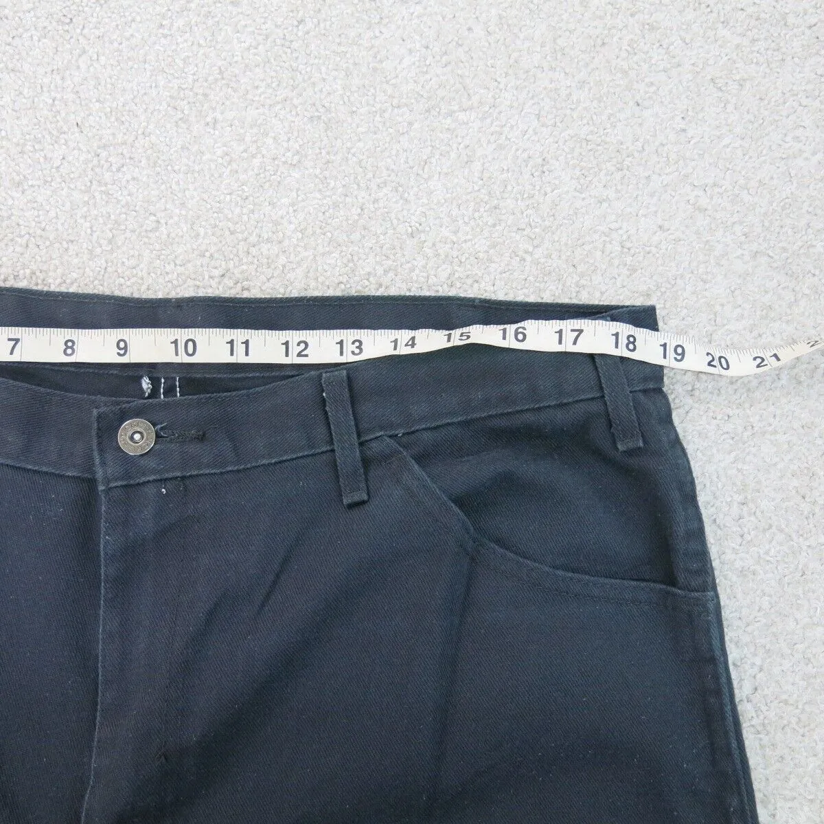 Dickies Pants Mens W38XL32 Black Chino Straight Leg Workwear Casual Outdoors