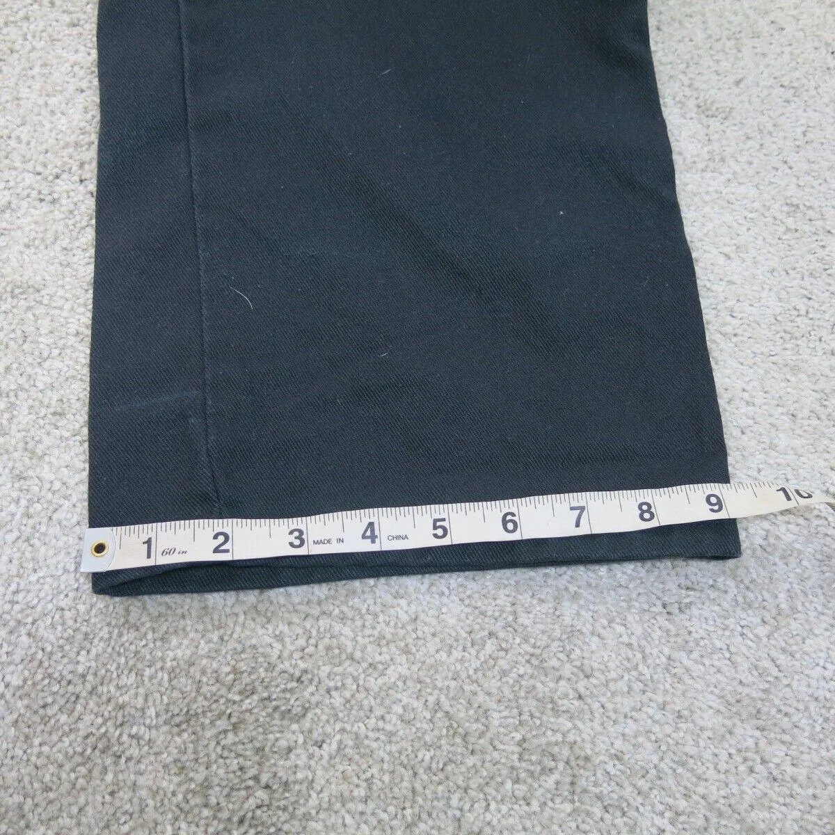 Dickies Pants Mens W38XL32 Black Chino Straight Leg Workwear Casual Outdoors