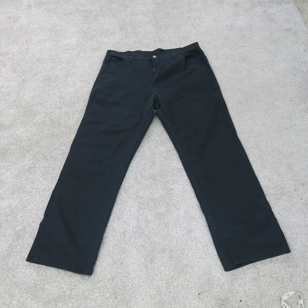 Dickies Pants Mens W38XL32 Black Chino Straight Leg Workwear Casual Outdoors