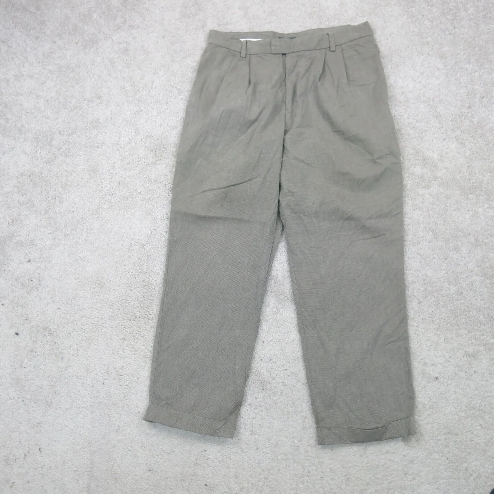Dockers Mens Dress Pant Straight Leg Mid Rise Gray Size W34XL30