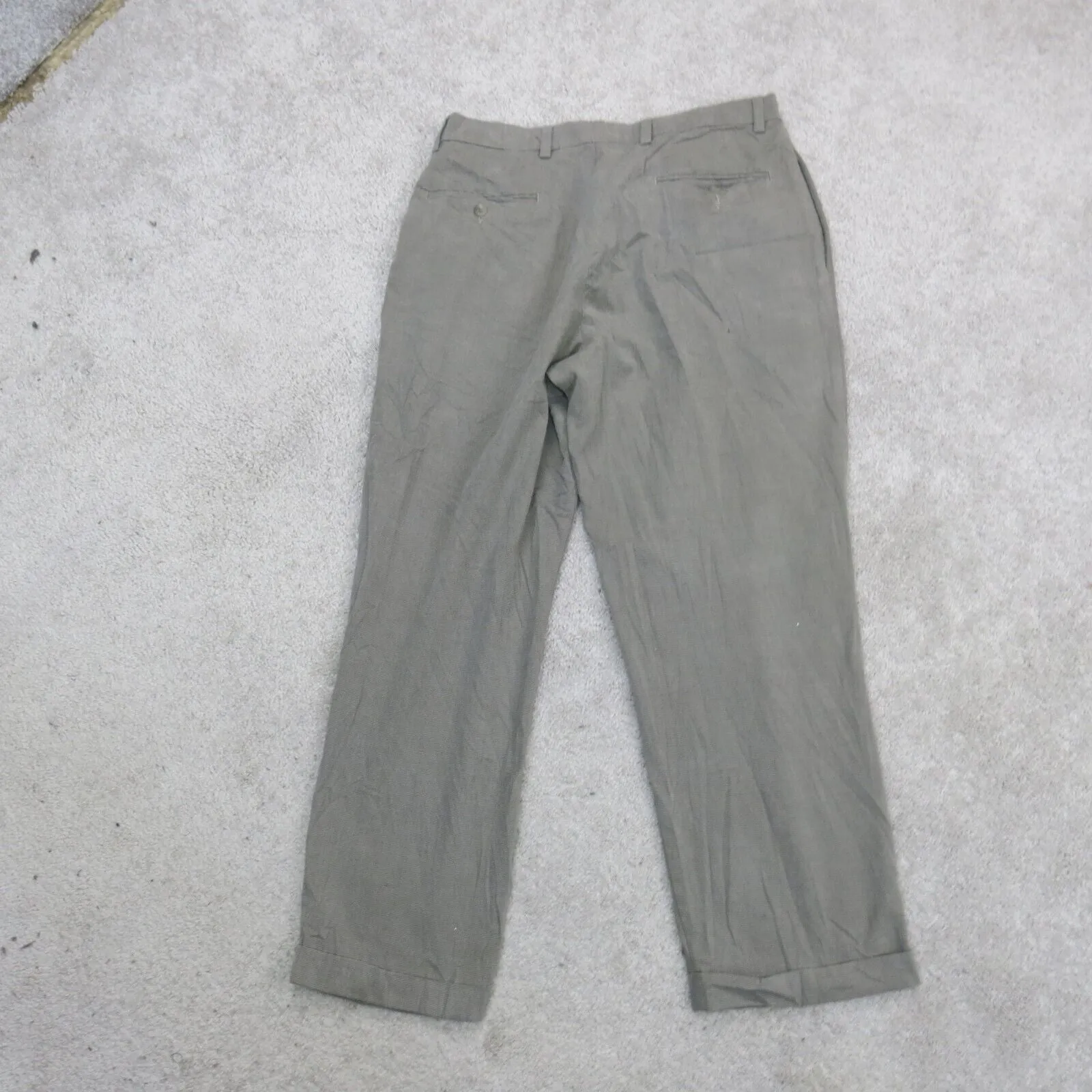 Dockers Mens Dress Pant Straight Leg Mid Rise Gray Size W34XL30