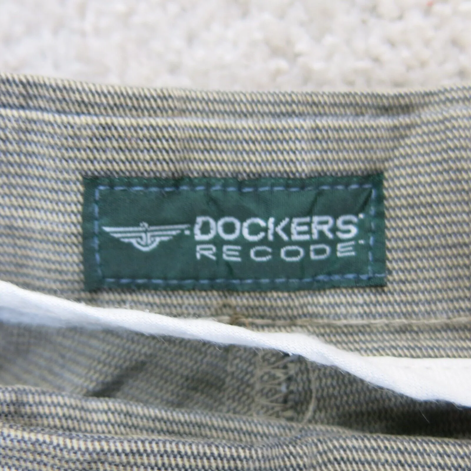 Dockers Mens Dress Pant Straight Leg Mid Rise Gray Size W34XL30
