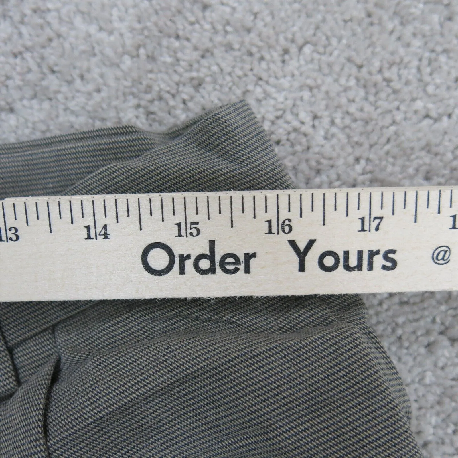 Dockers Mens Dress Pant Straight Leg Mid Rise Gray Size W34XL30