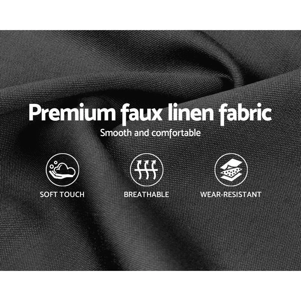 Double Package | Alma Bed Charcoal & Glay Bonnell Spring Mattress (Medium Firm)