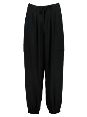 Drawstring Black Pants