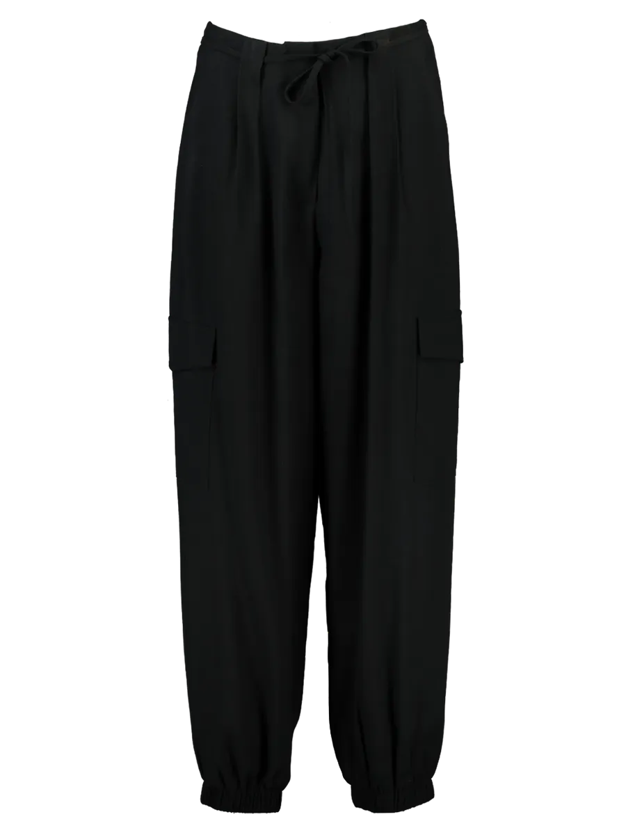 Drawstring Black Pants