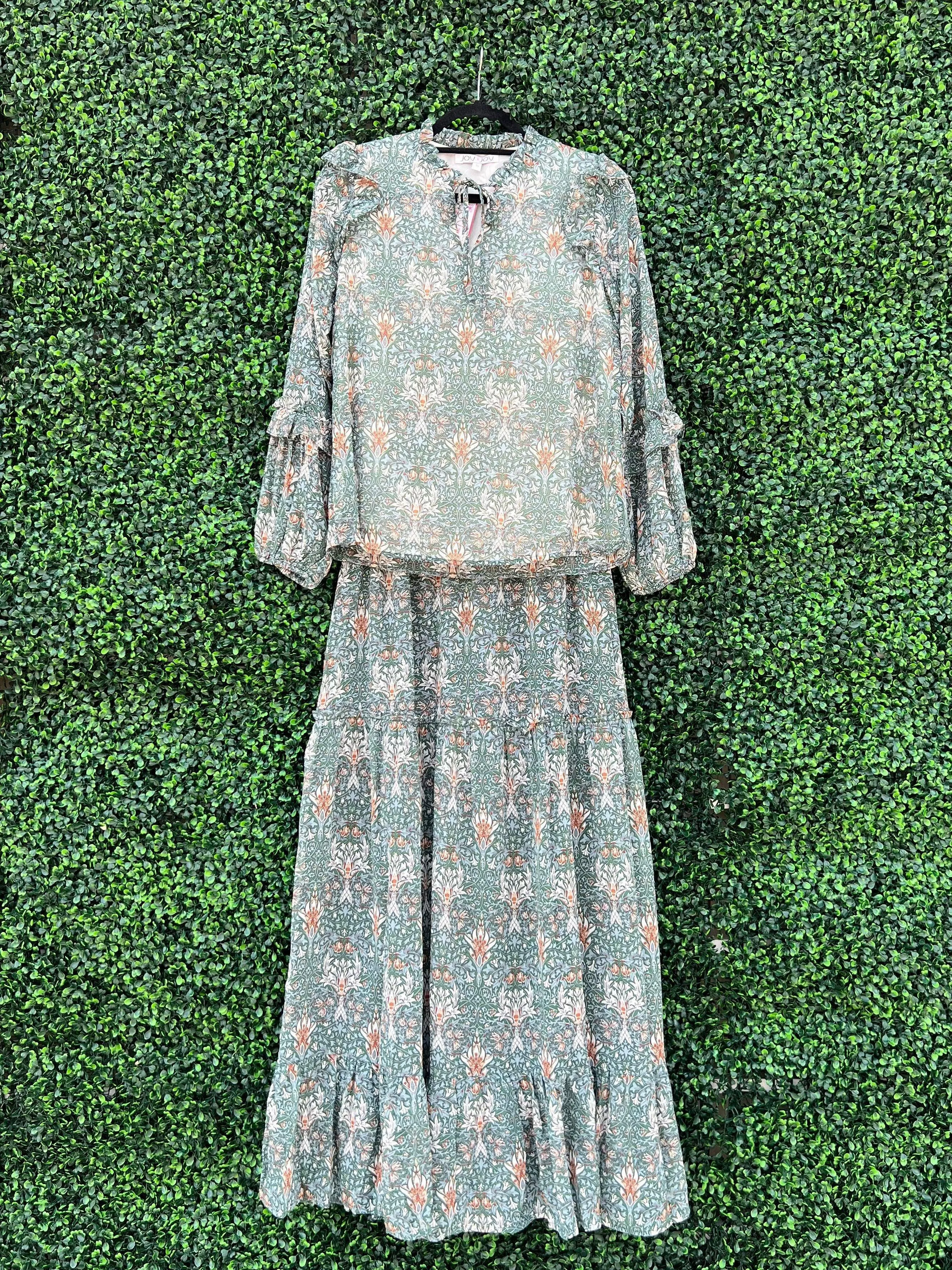 Dusty Green Top- Matching Set