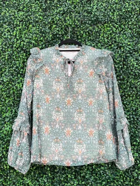 Dusty Green Top- Matching Set