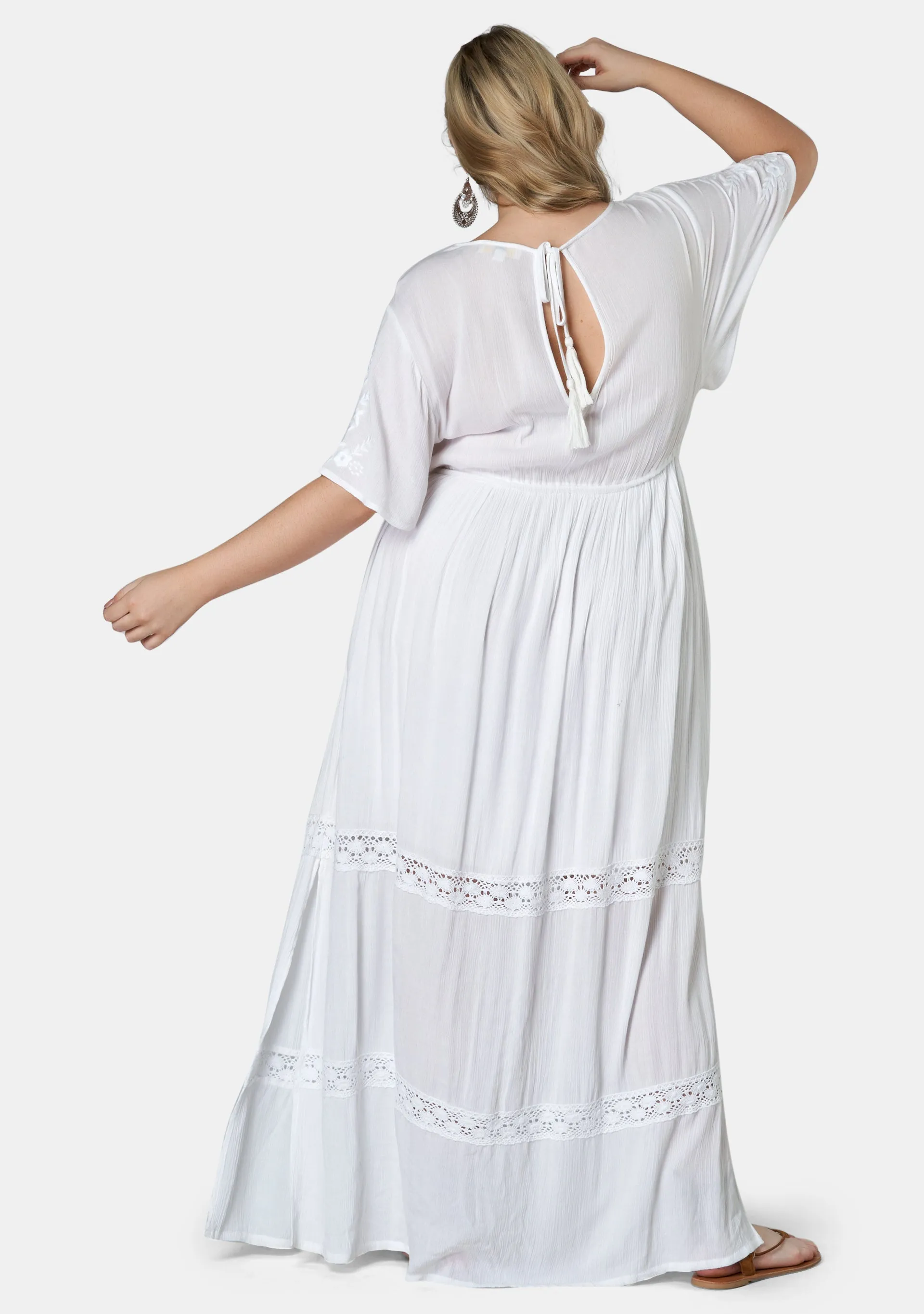 Floating Clouds Maxi Dress