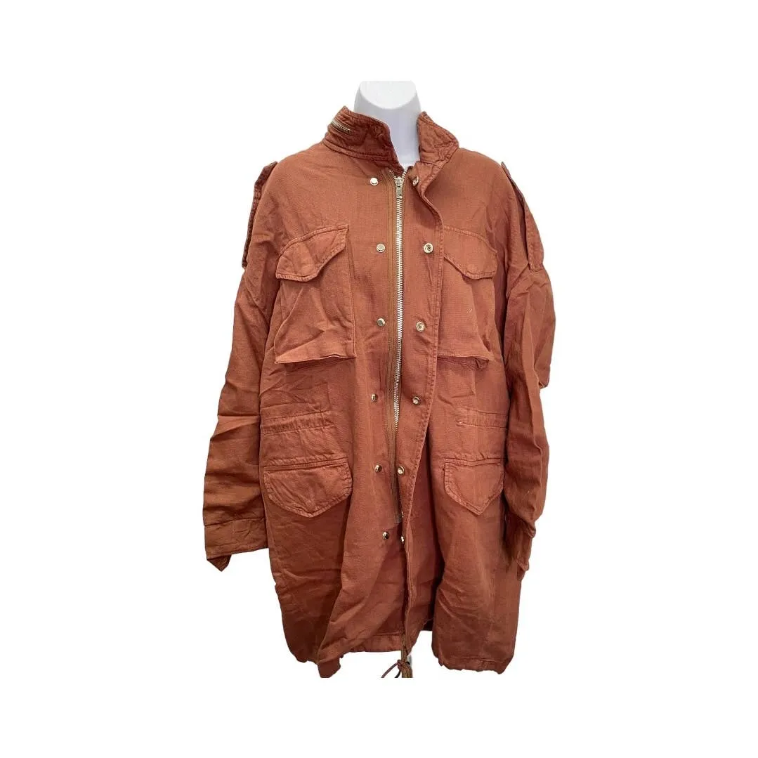 Free People x Sandrine Rose Utility Jacket Coat Size M Carrob New